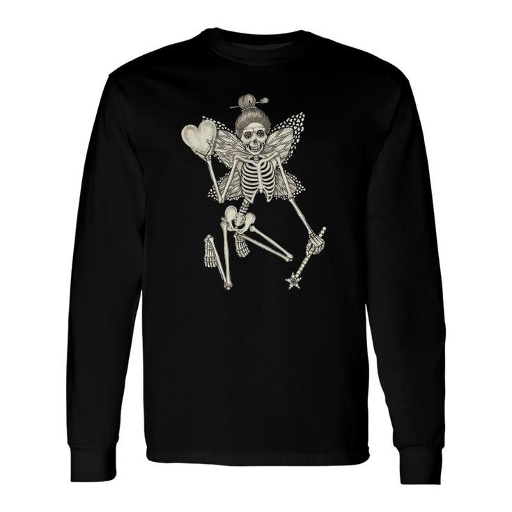 Cottagecore Aesthetic Skeleton Fairy Grunge Fairycore Gothic Long Sleeve T-Shirt T-Shirt