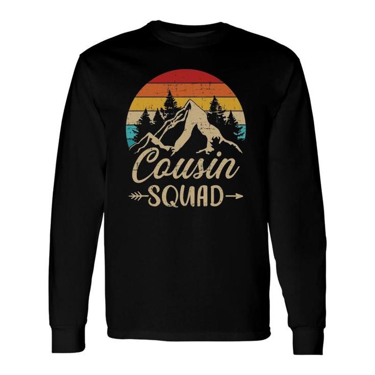 Cousin Squad Vintage Mountains Camping Long Sleeve T-Shirt T-Shirt