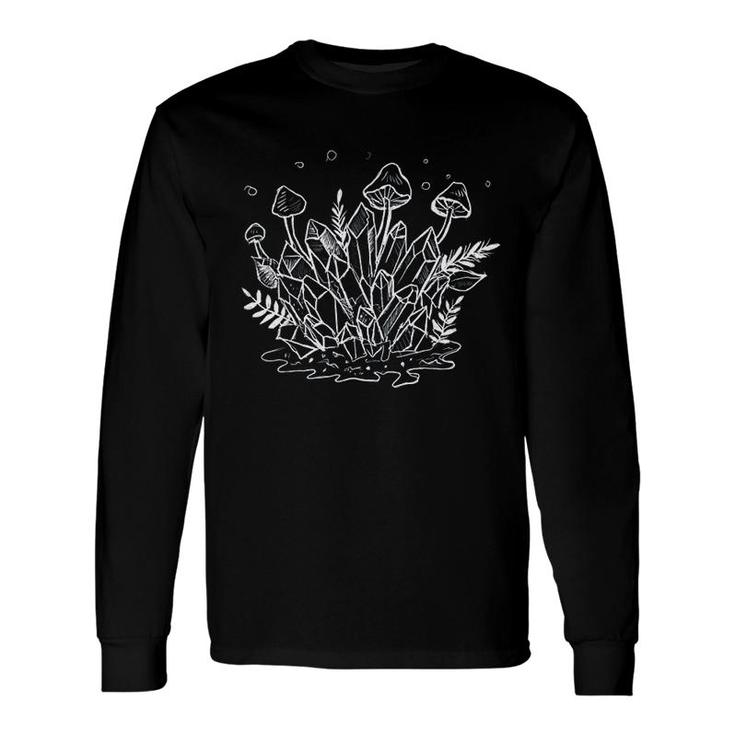 Crystals Plants Witchy Long Sleeve T-Shirt T-Shirt