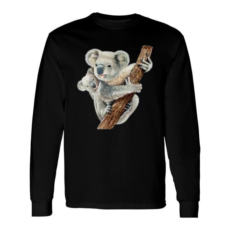 Cute Koala Bear And Baby Long Sleeve T-Shirt T-Shirt