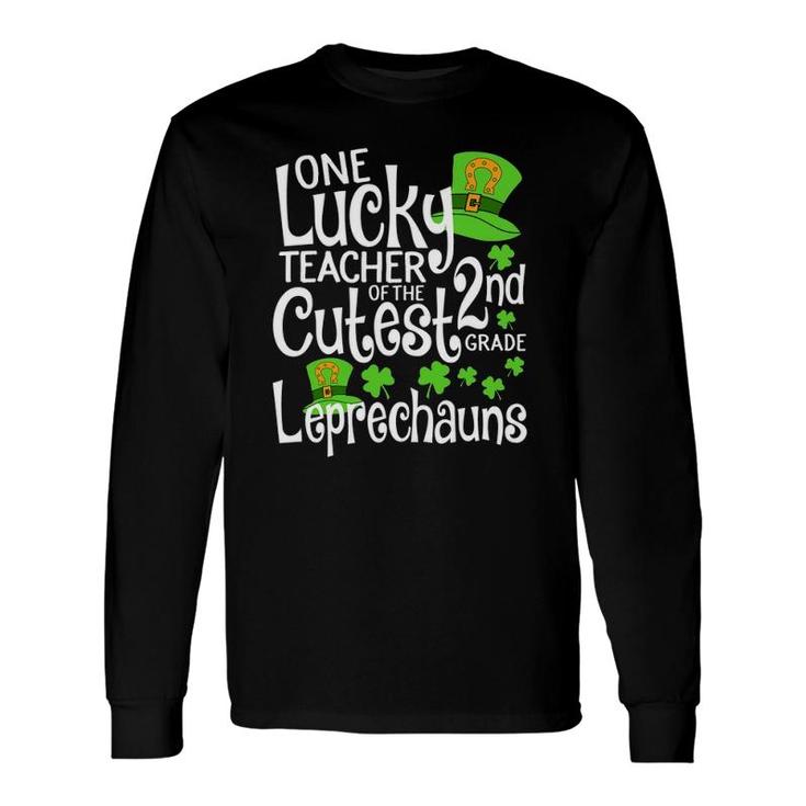 Cute Second Grade St Patrick's Day Teacher Leprechaun Long Sleeve T-Shirt T-Shirt
