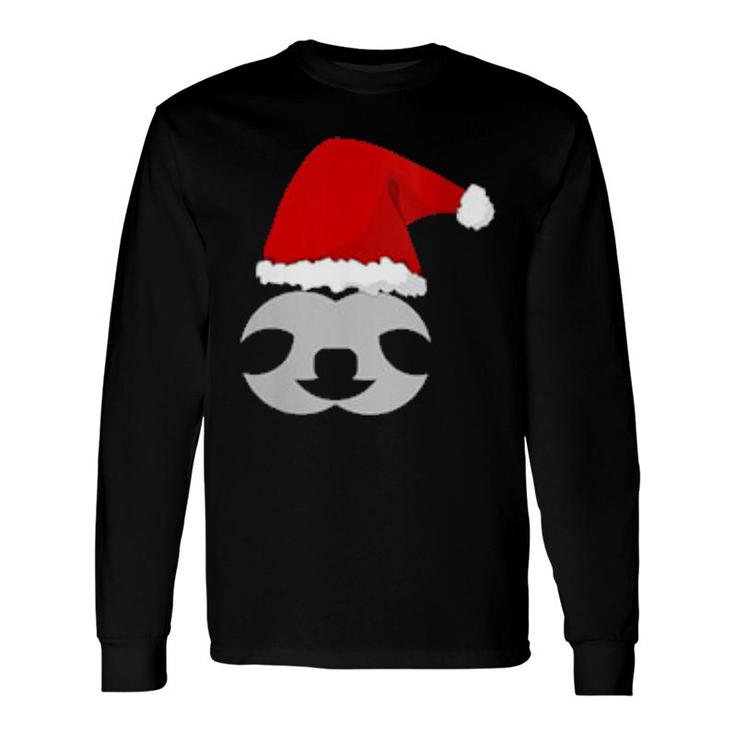 Cute Sloth Christmas Slothmas Sloth Xmas Long Sleeve T-Shirt