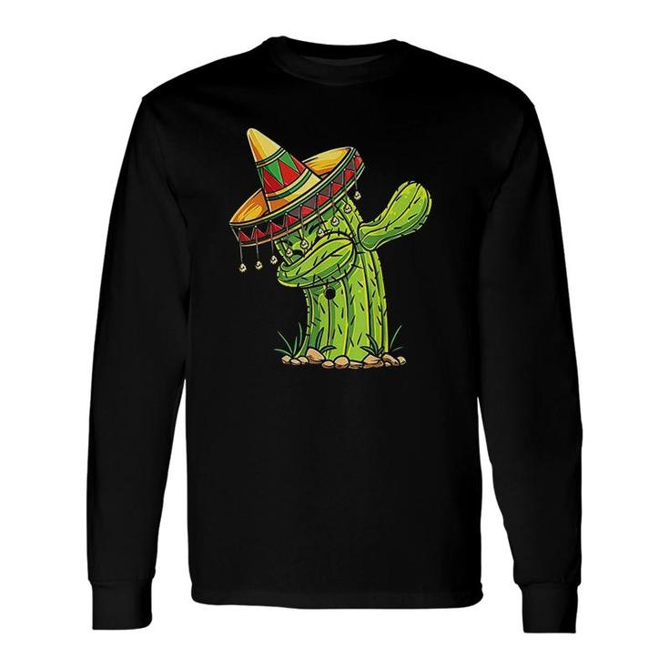 Dabbing Cactus Cinco De Mayo Mexican Long Sleeve T-Shirt T-Shirt