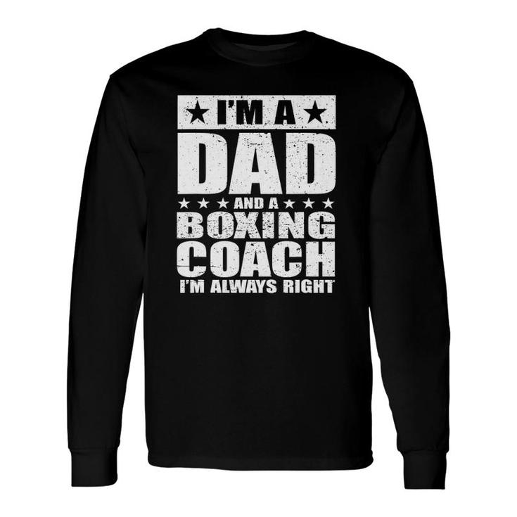 Dad Boxing Coach Father's Day S From Daughter Son Long Sleeve T-Shirt T-Shirt