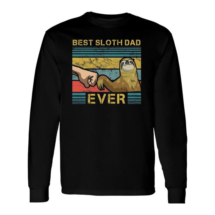 Dad Sloth Slow Motion Animals Sleepy Sloth Lover Father Long Sleeve T-Shirt T-Shirt