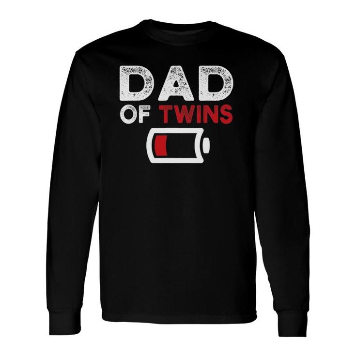 Dad Of Twins Fathers Day Long Sleeve T-Shirt T-Shirt