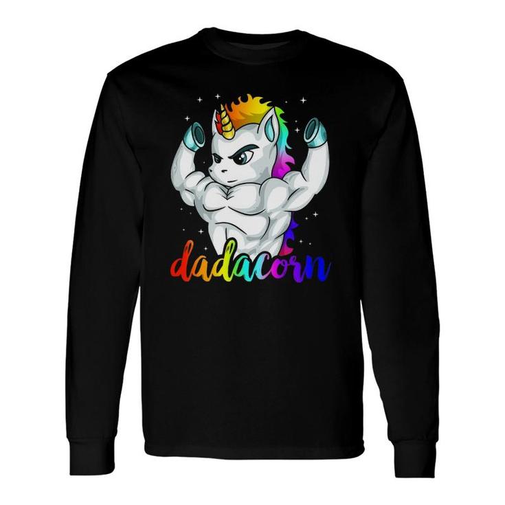 Dadacorn Unicorn Daddy Muscle Unique Long Sleeve T-Shirt