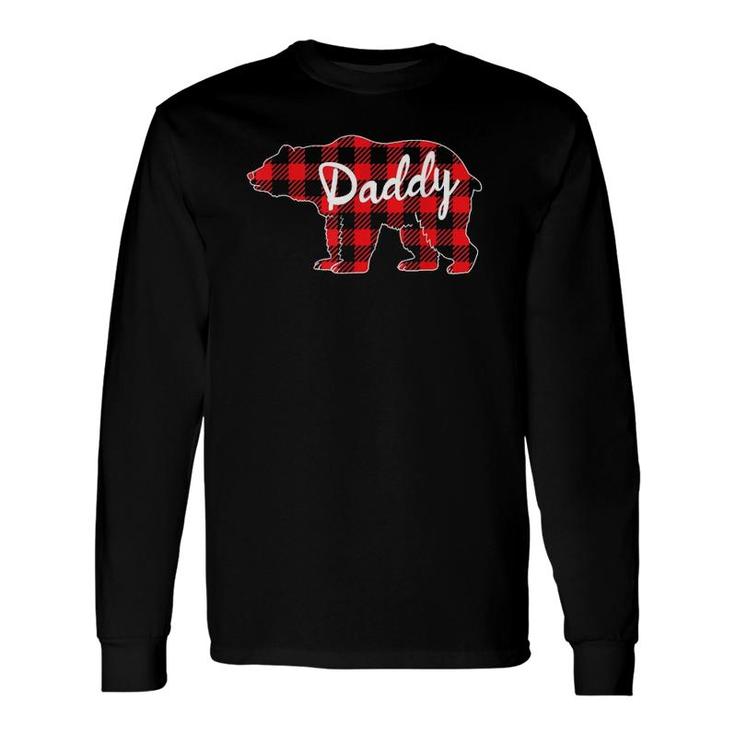 Daddy Bear Buffalo Plaid Matching Father's Day Long Sleeve T-Shirt T-Shirt