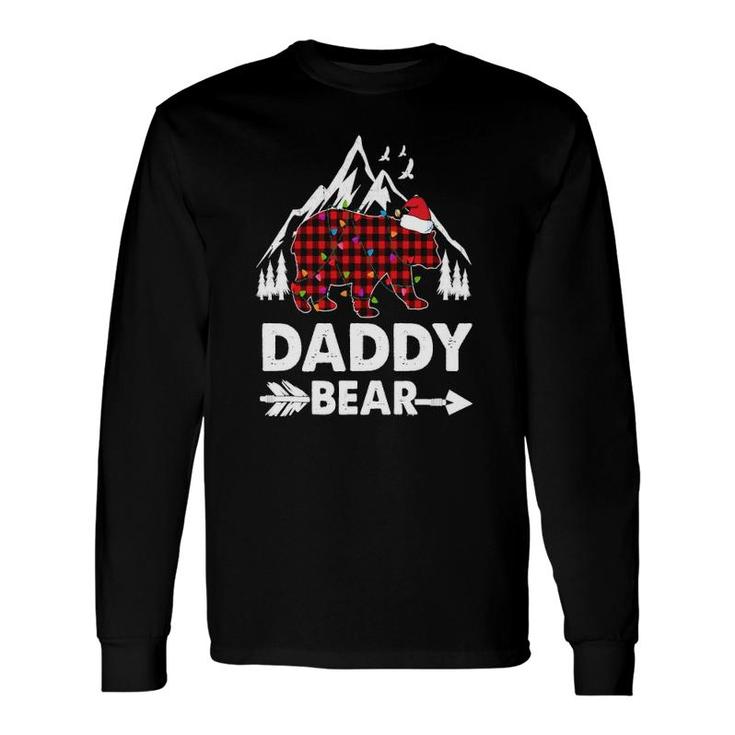 Daddy Bear Red Buffalo Plaid Daddy Bear Pajama Long Sleeve T-Shirt T-Shirt