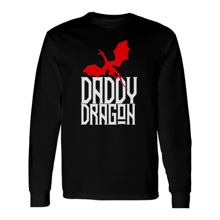 Daddy Dragon Matching Tribe Red Dad Father Long Sleeve T-Shirt T-Shirt