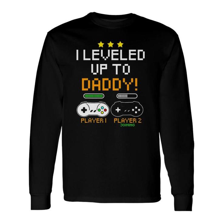 Daddy Gamer Player Progress Bar Gaming Baby Announcement Long Sleeve T-Shirt T-Shirt