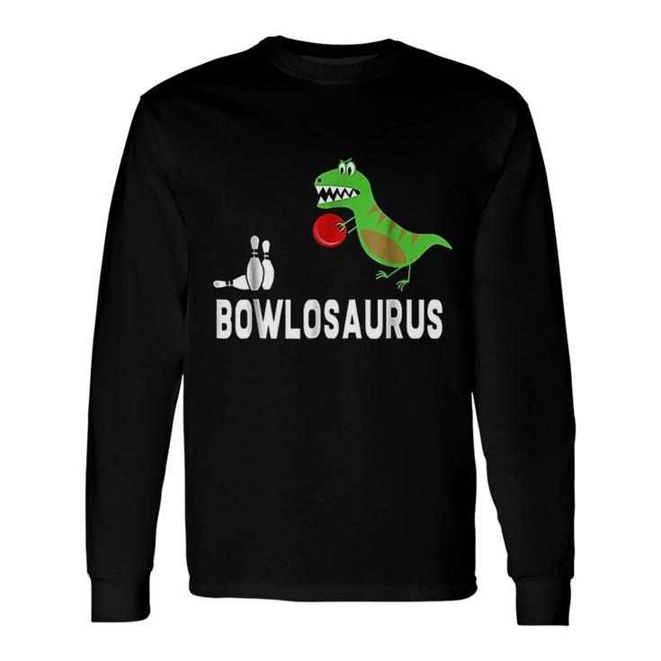 Dinosaur Bowler Long Sleeve T-Shirt