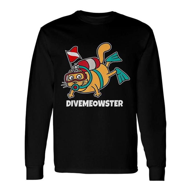 Dive Meowster Scuba Diving For Dive Master Long Sleeve T-Shirt