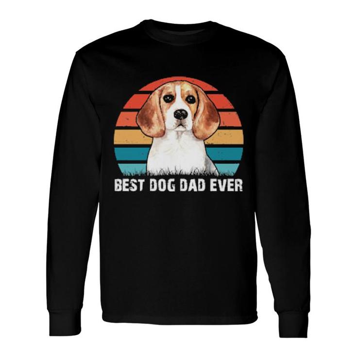 Dog Beagle Best Dog Dad Everfunny Fathers Day Retro Vintage S 64 Paws Long Sleeve T-Shirt T-Shirt