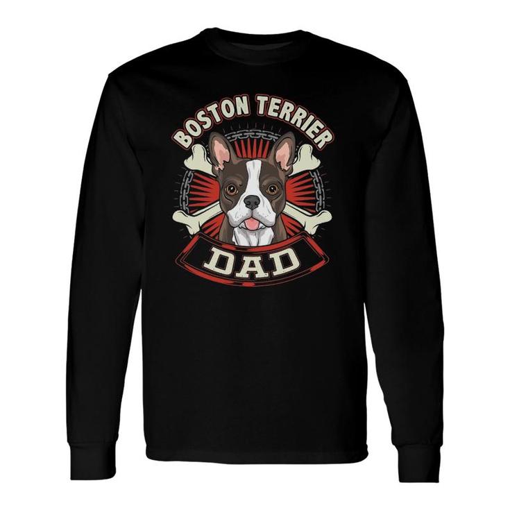 Dog Breed S For Boston Terrier Dad Long Sleeve T-Shirt T-Shirt