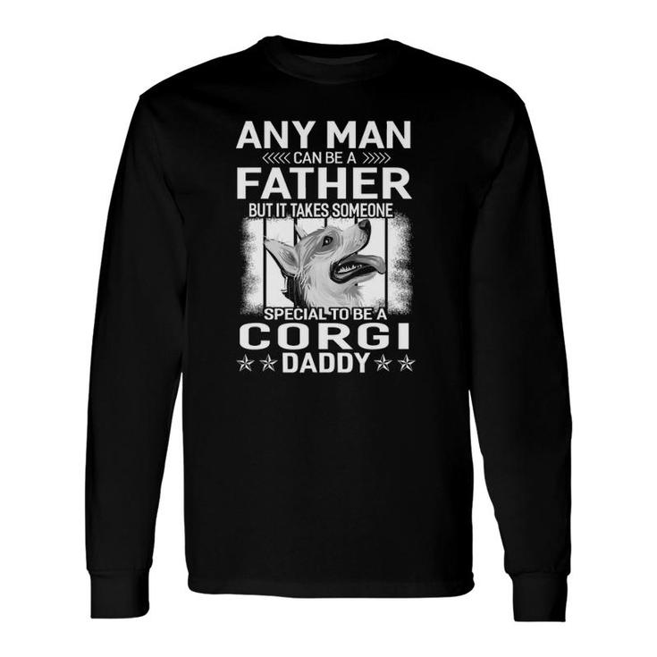 Dogs Corgi Dog Daddy Dad Long Sleeve T-Shirt T-Shirt