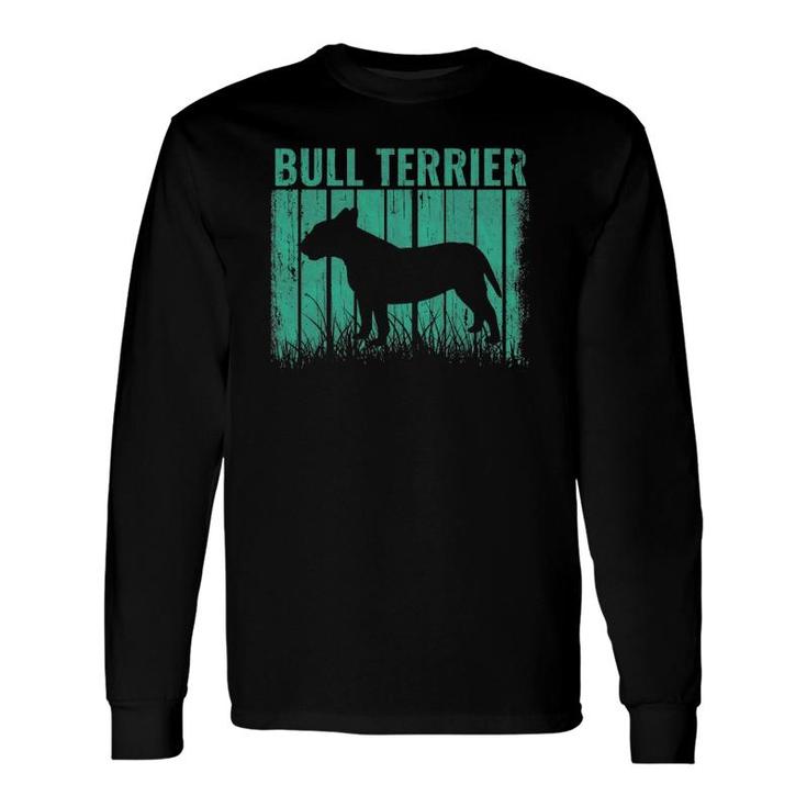 Dogs Retro Bull Terrier Dog Vintage Long Sleeve T-Shirt T-Shirt