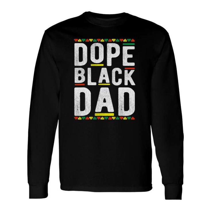 Dope Black Dad Dashiki African American Fathers Day Long Sleeve T-Shirt T-Shirt