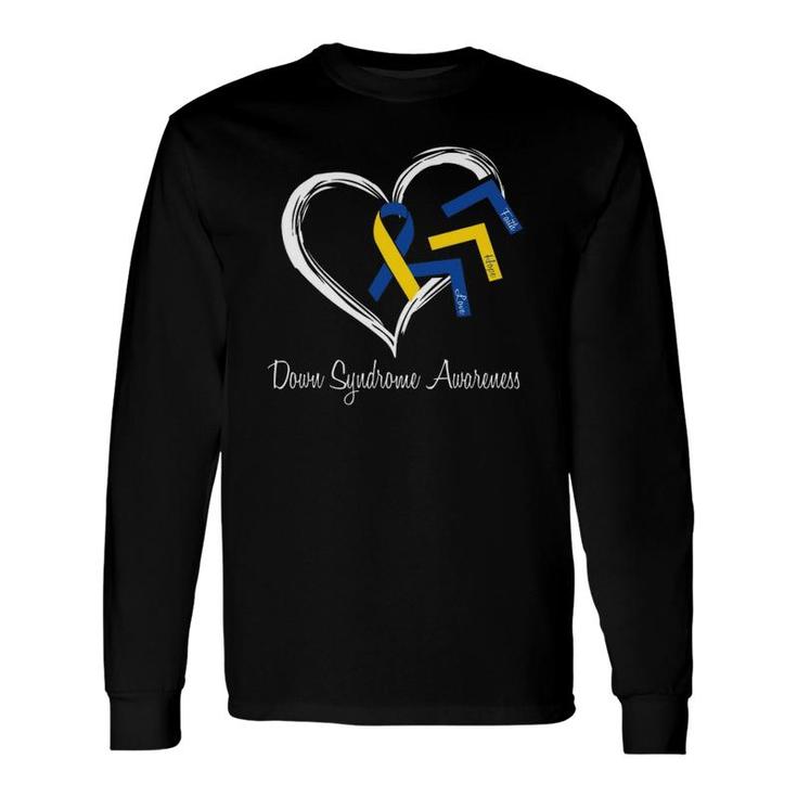 Down Syndrome Awareness Month Costume Ribbon Long Sleeve T-Shirt T-Shirt