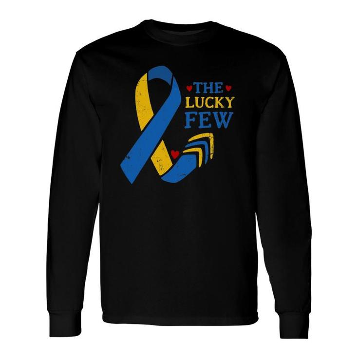 Down Syndrome Awareness Ribbon Arrows The Lucky Few Long Sleeve T-Shirt T-Shirt
