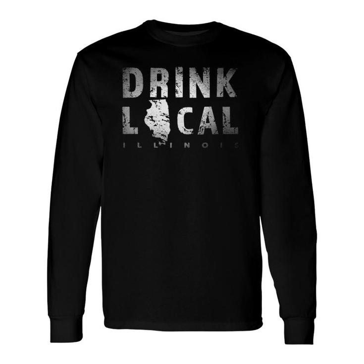 Drink Local Illinois Craft Beer From Here Il Breweries Tank Top Long Sleeve T-Shirt