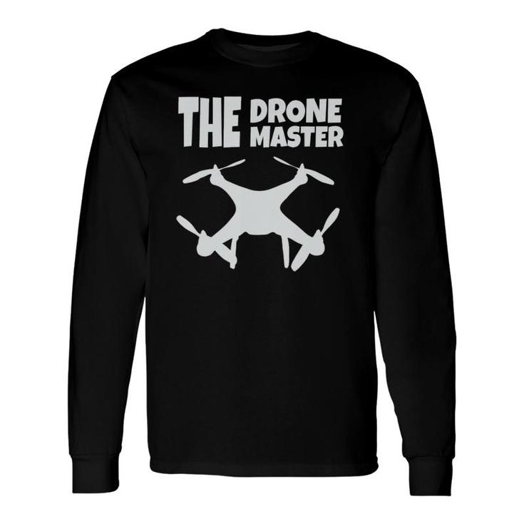 The Drone Mastergift Flying Drones Pilot Dad Son Long Sleeve T-Shirt T-Shirt