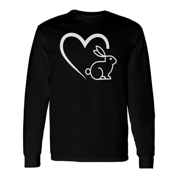 Easter Bunny Rabbits Hearts Sweetheart Rabbit Bunnies Long Sleeve T-Shirt T-Shirt