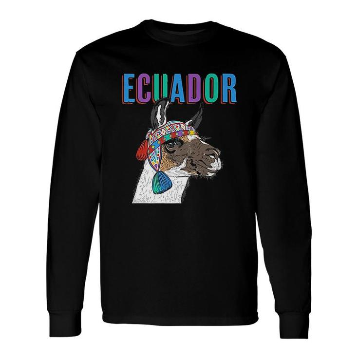 Ecuador Alpaca Ecuador Llama Alpaca Long Sleeve T-Shirt