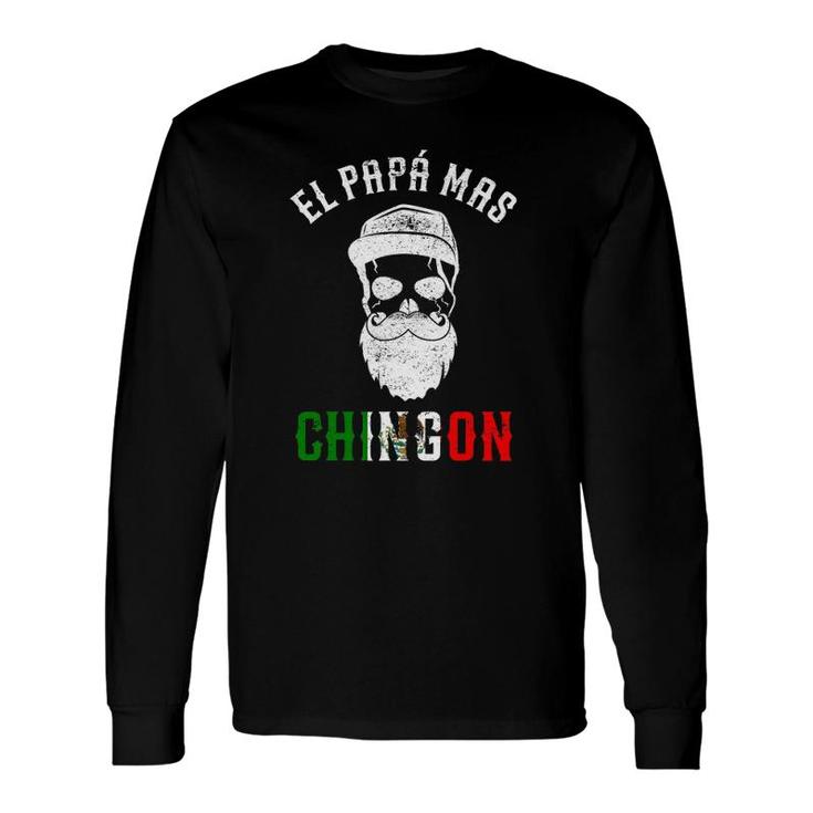 El Papa Mas Chingon Spanish Mexican Dad Cumpleaños Long Sleeve T-Shirt T-Shirt