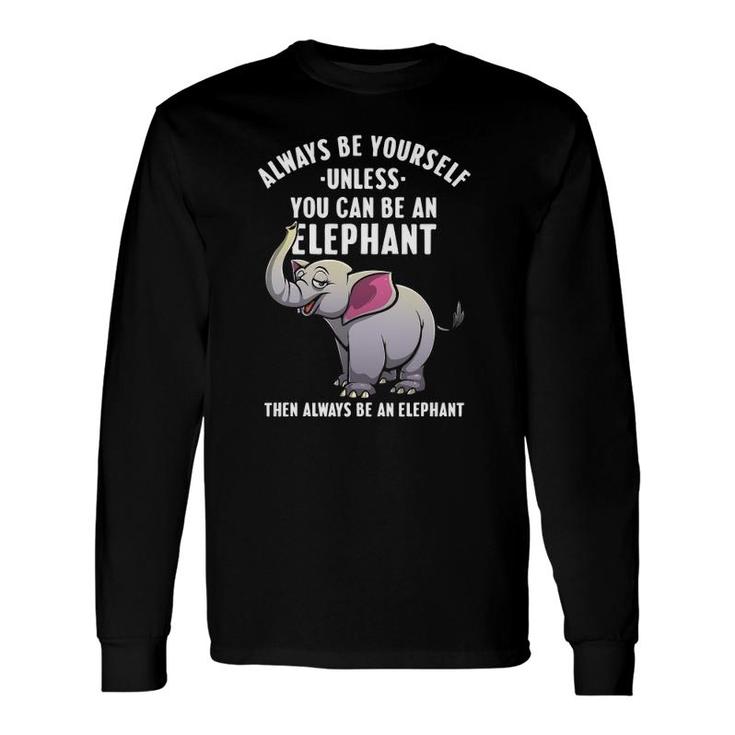 Elephant For Nature Park Safari Zoo Animal Long Sleeve T-Shirt T-Shirt