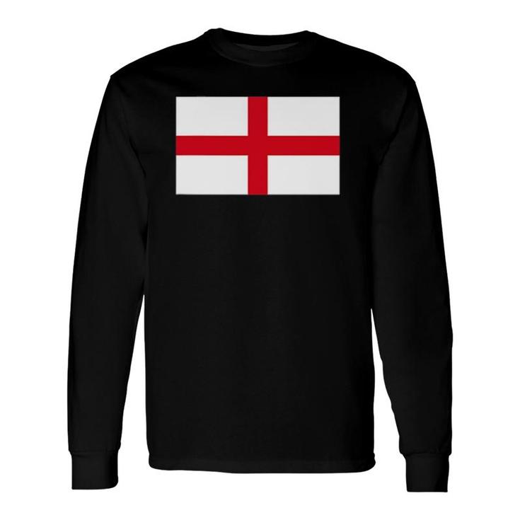 England Flag British Uk English Cross Flags Long Sleeve T-Shirt T-Shirt