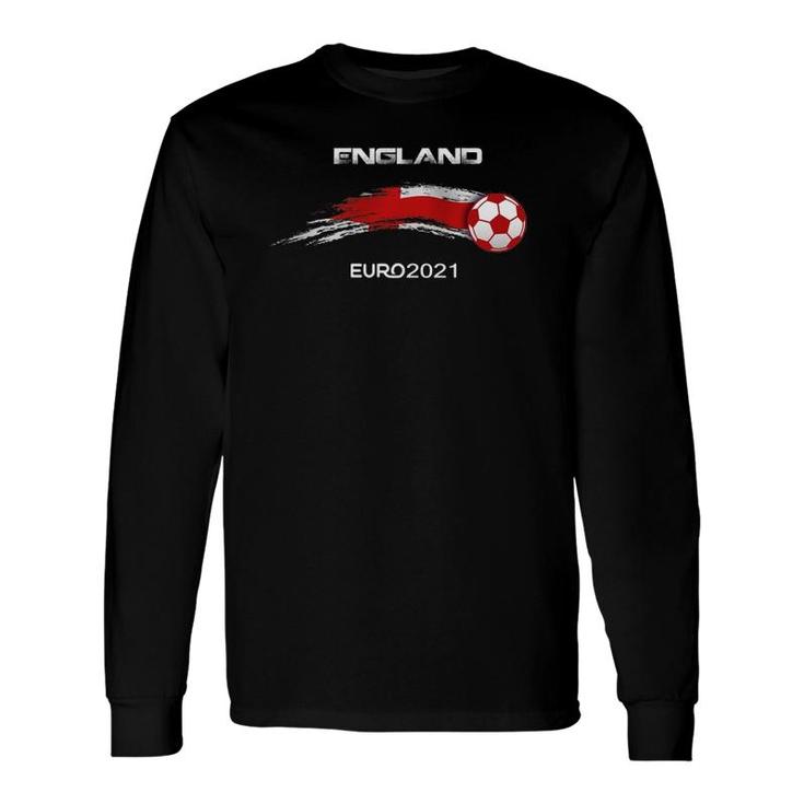 Euro 2021 England Flags Football Soccer Fan Long Sleeve T-Shirt T-Shirt