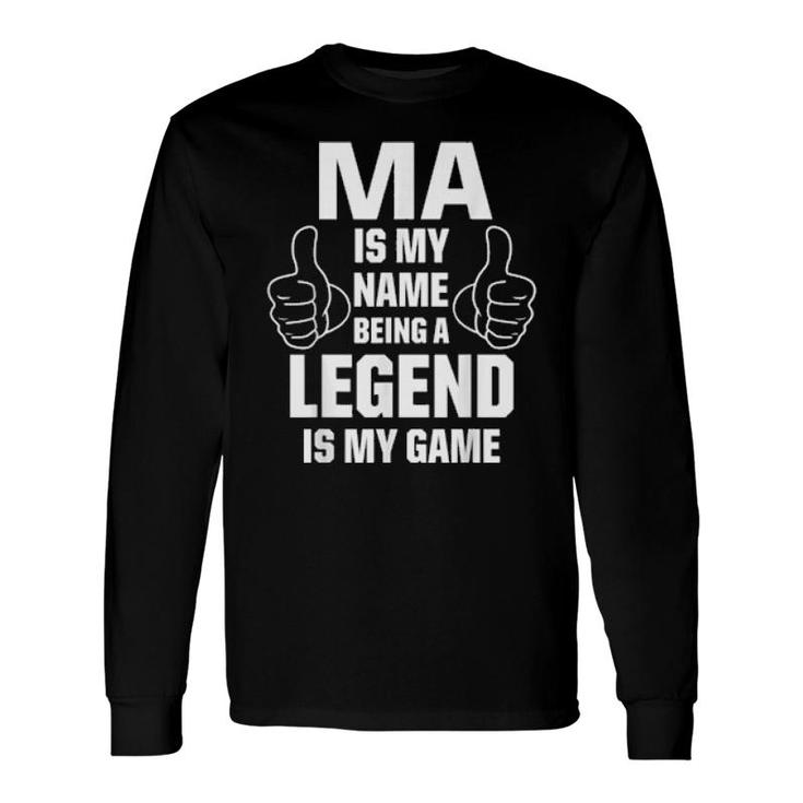 Family Surname Ma Reunion Last Name Tag Long Sleeve T-Shirt T-Shirt