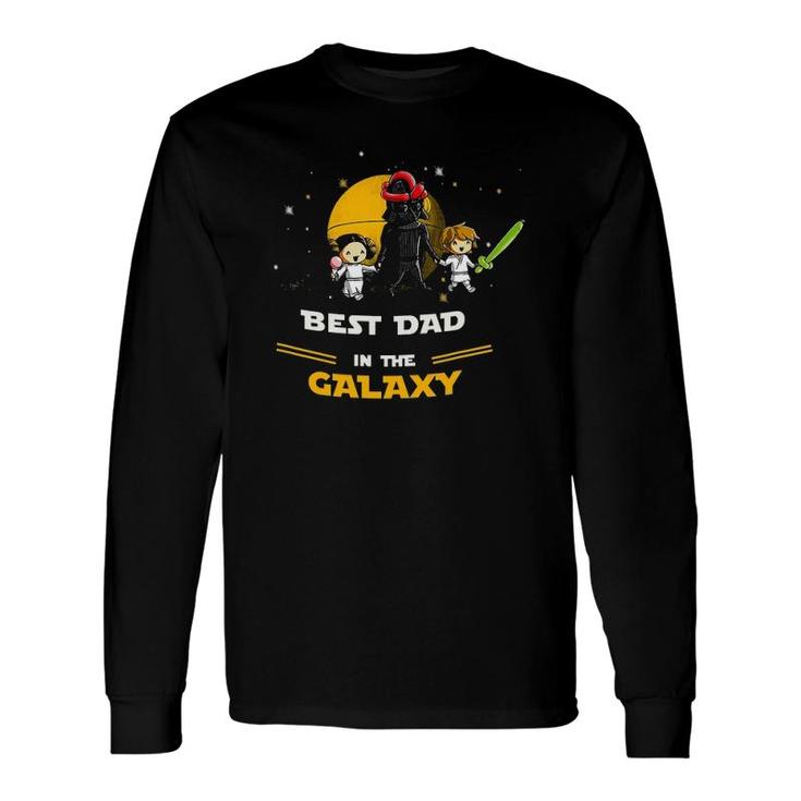 Father Daughter And Son Best Dad In The Galaxy Long Sleeve T-Shirt T-Shirt