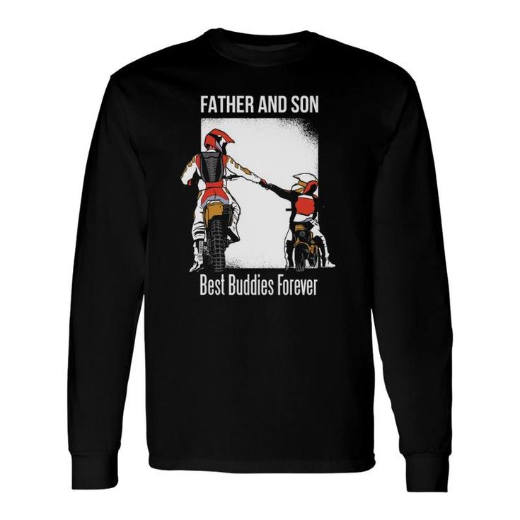 Father And Son Best Buddies Forever Fist Bump Dirt Bike Long Sleeve T-Shirt T-Shirt