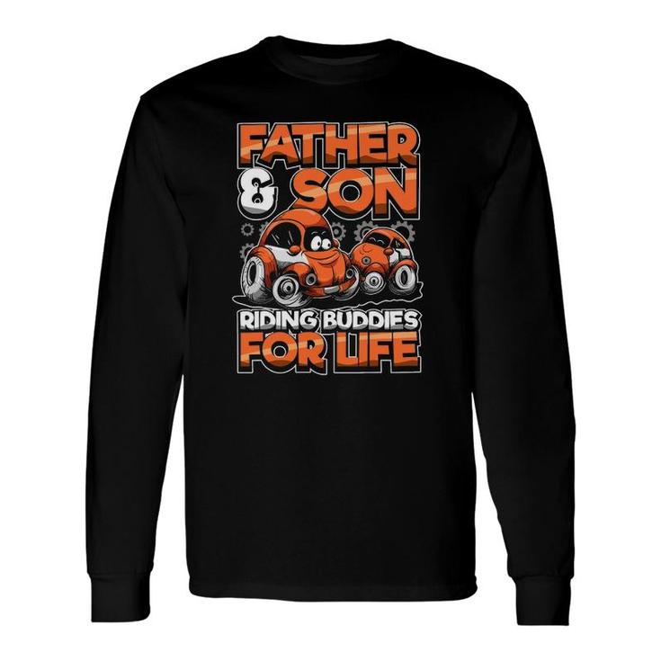 Father And Son Riding Buddies For Life Racing Car Matching Long Sleeve T-Shirt T-Shirt