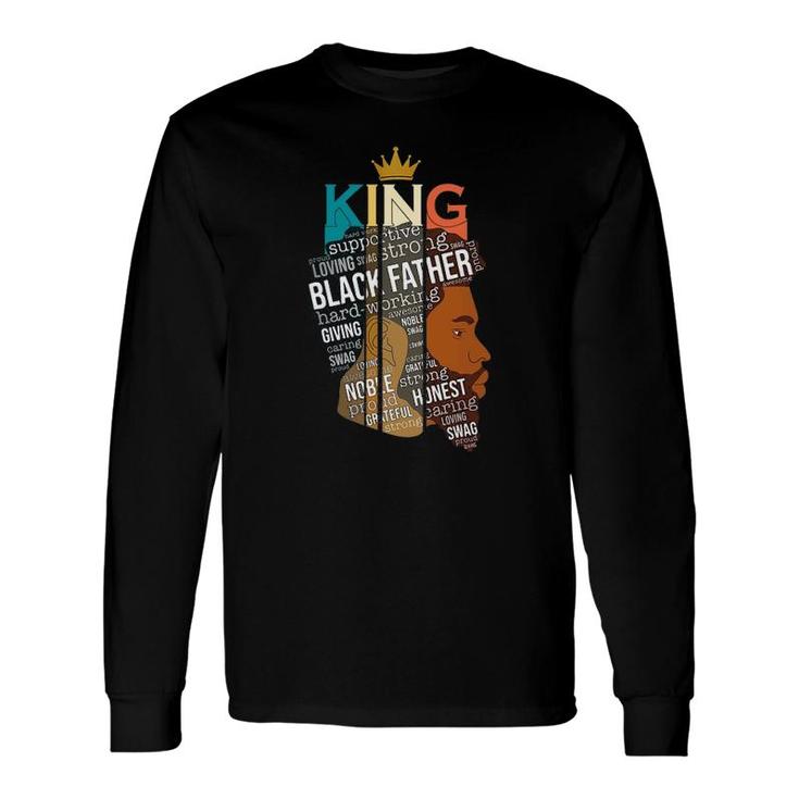 Father’S Day Black Father Definition African American Crown Long Sleeve T-Shirt T-Shirt