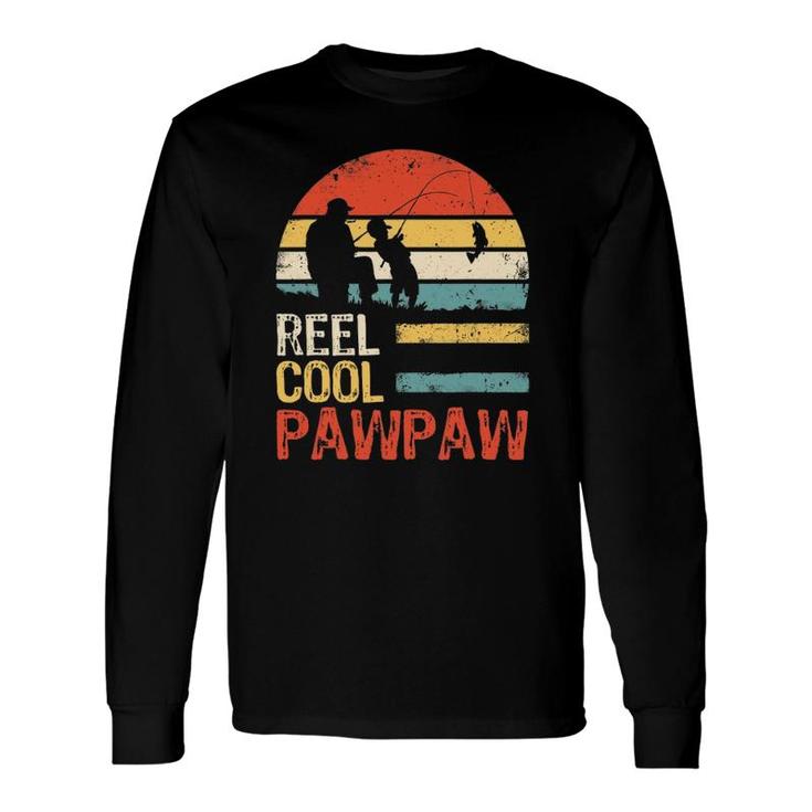 Father's Day Fishing Reel Cool Pawpaw Long Sleeve T-Shirt T-Shirt