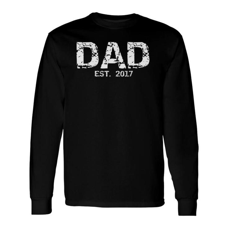 Father's Day For Toddler Dads Vintage Dad Est 2021 Ver2 Long Sleeve T-Shirt T-Shirt