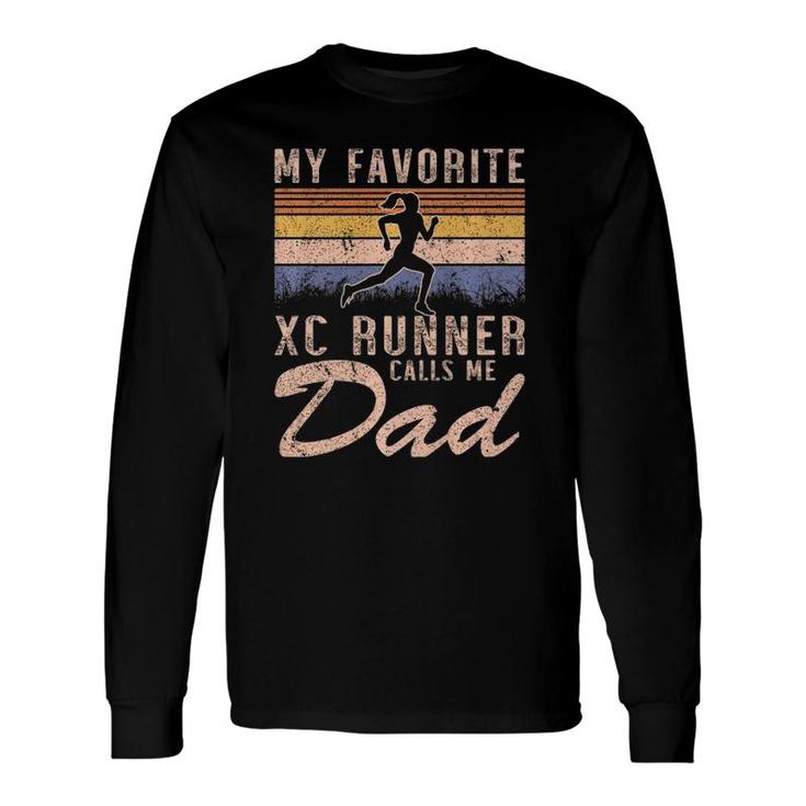My Favorite Cross Country Runner Calls Me Dad Running Girl Long Sleeve T-Shirt T-Shirt