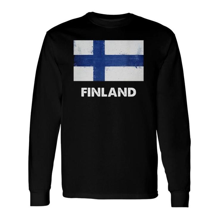 Finland Flag Republic Of Finland Long Sleeve T-Shirt T-Shirt