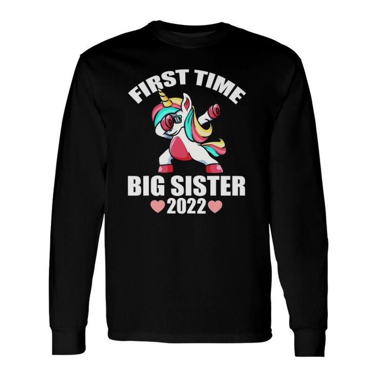 First Time Big Sister 2022 Unicorn Big Sister Est 2022 Ver2 Long Sleeve T-Shirt T-Shirt