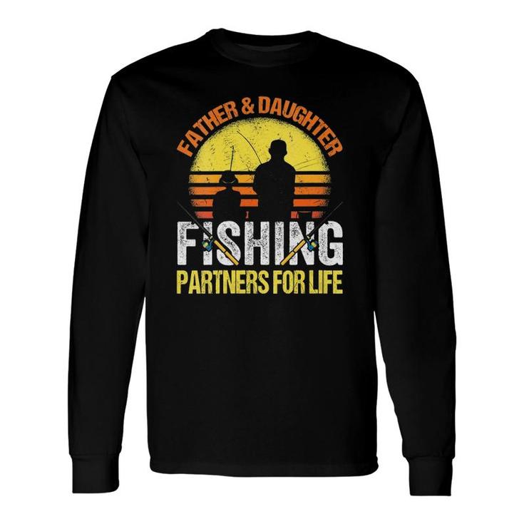 Fisherman Dad And Daughter Fishing Partners For Life V Neck Long Sleeve T-Shirt T-Shirt