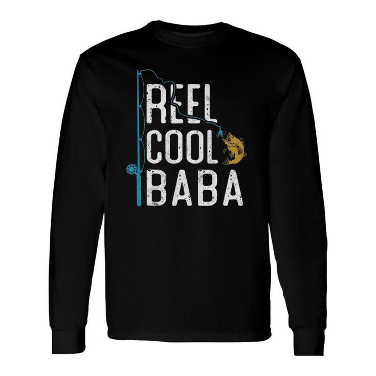 Fishing Reel Cool Baba Father’S Day For Fisherman Baba Long Sleeve T-Shirt T-Shirt