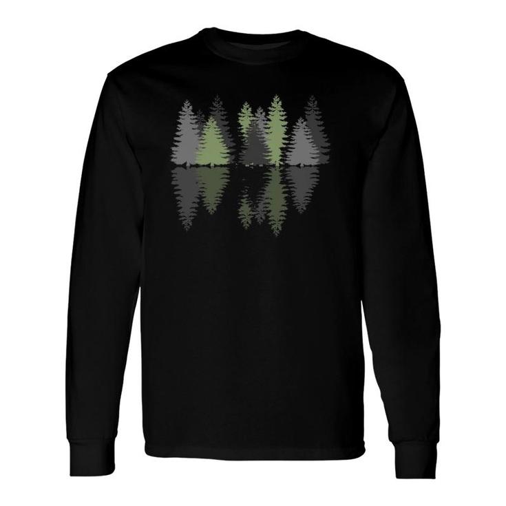 Forest Reflection Nature Trees Woods Long Sleeve T-Shirt T-Shirt