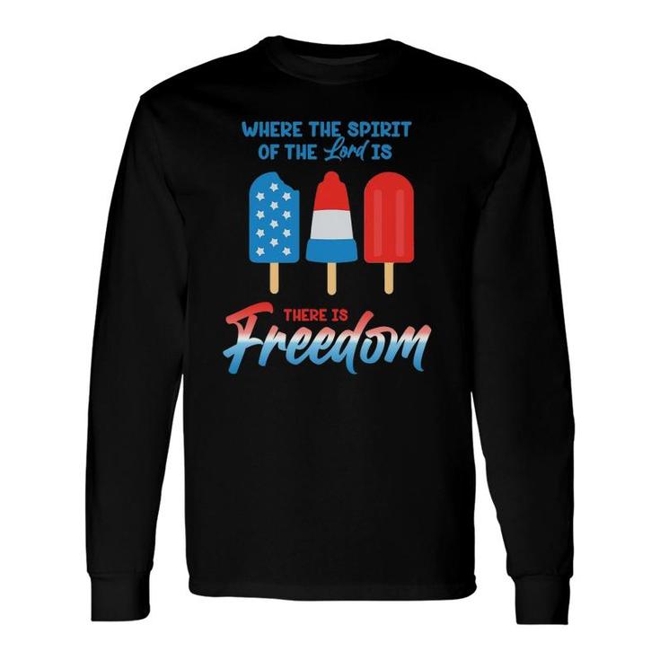 Fourth Of July Popsicles Long Sleeve T-Shirt T-Shirt