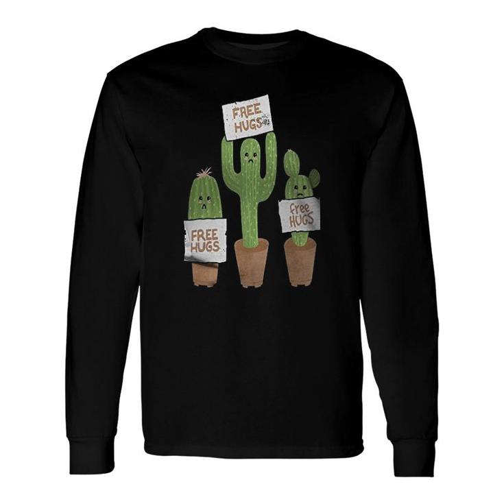Free Hugs Cactus Long Sleeve T-Shirt