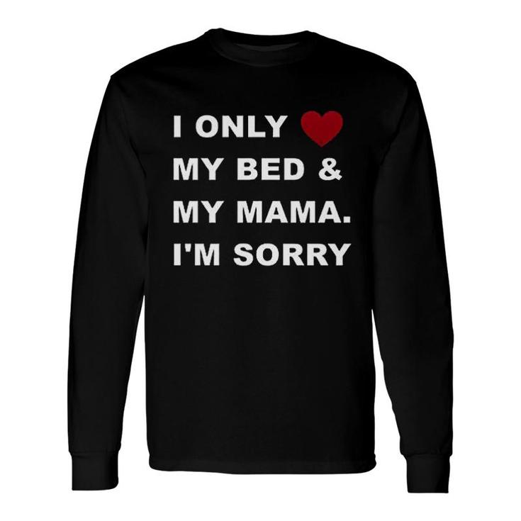 Futmtu Dog Shirts I Only Love My Bed My Mama Im Sorry Slogan Costume Letter Printed Vest For Small Dogs Puppy Long Sleeve T-Shirt