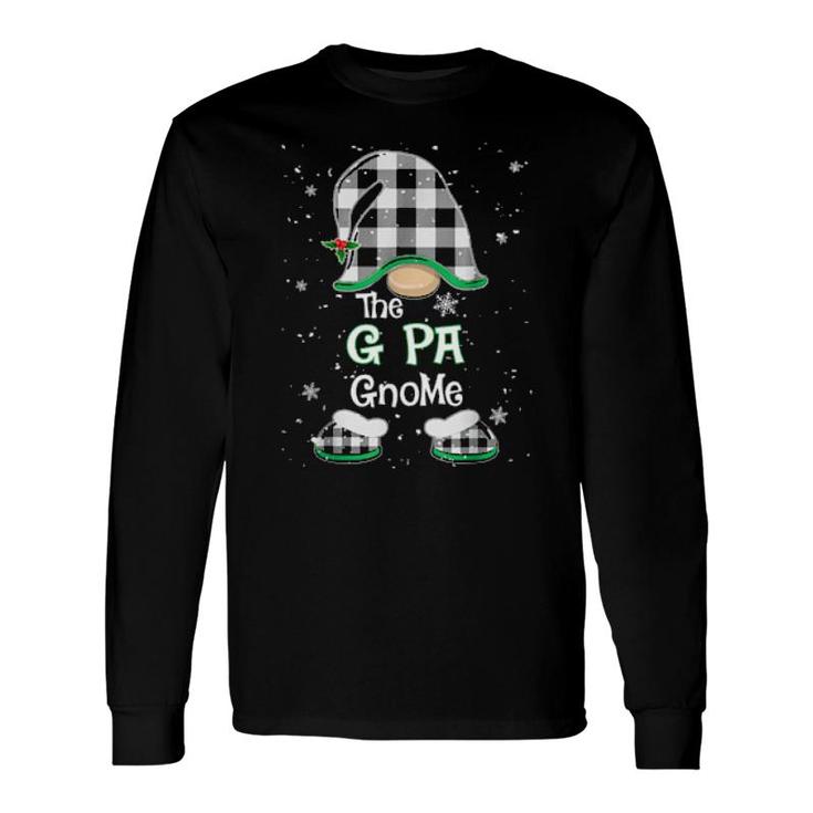 G Pa Gnome Buffalo Plaid Matching Christmas Pajama Long Sleeve T-Shirt T-Shirt