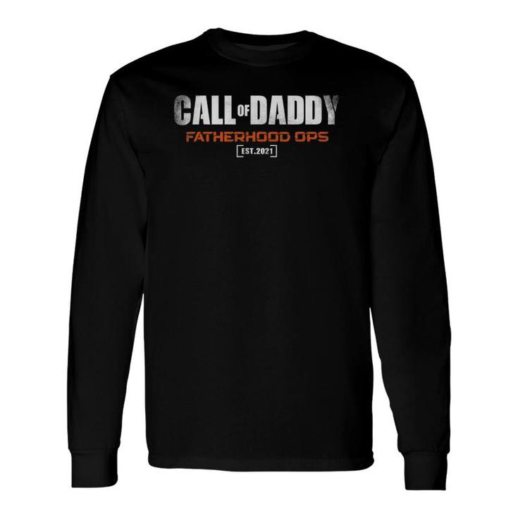 Gamer Dad Call Of Daddy Fatherhood Ops Father's Day Long Sleeve T-Shirt T-Shirt